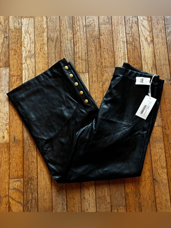 Fifteen Twenty Pants - NWT Fitfteen Twenty faux leather button hem pants-L